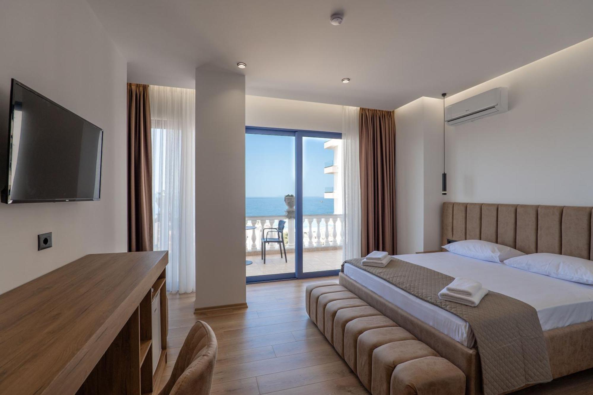 Keos Hotel Sarande Bagian luar foto