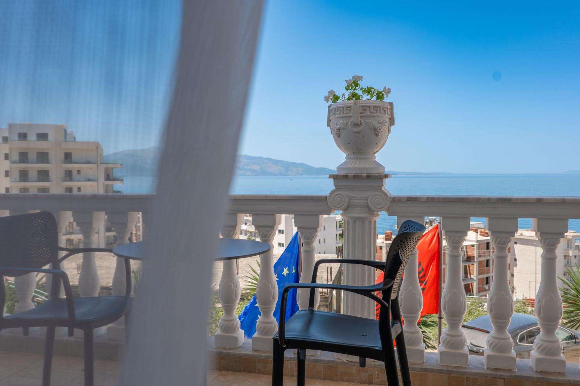 Keos Hotel Sarande Bagian luar foto