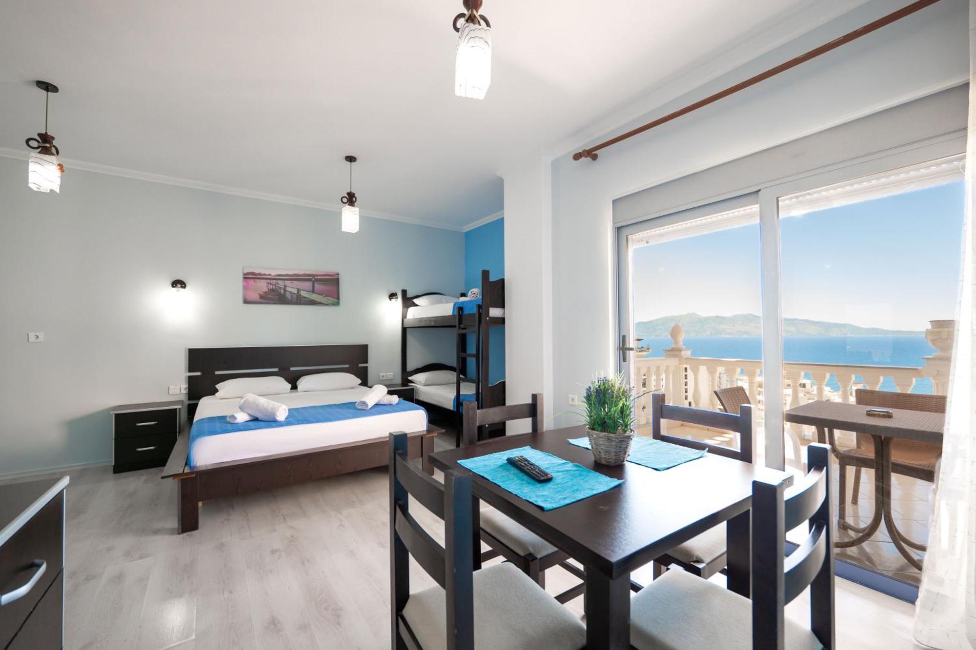 Keos Hotel Sarande Bagian luar foto